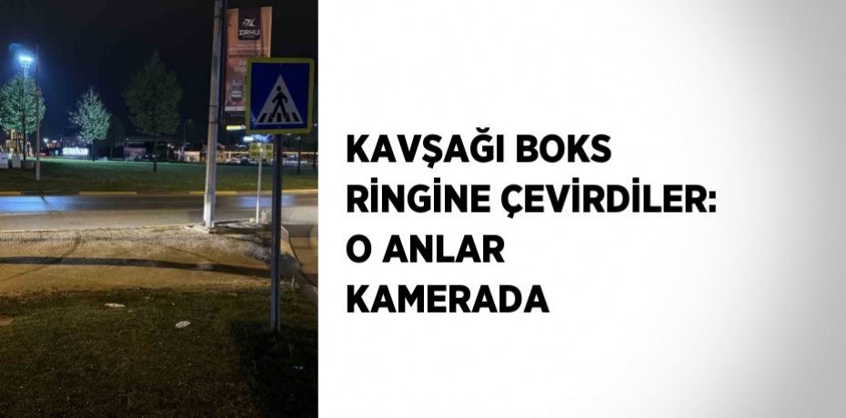 KAVŞAĞI BOKS RİNGİNE ÇEVİRDİLER: O ANLAR KAMERADA