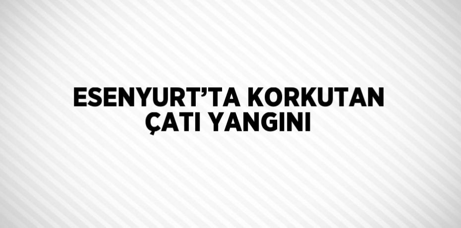 ESENYURT’TA KORKUTAN ÇATI YANGINI