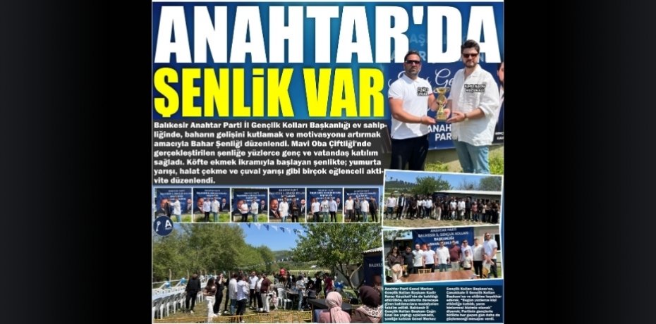 ANAHTAR’DA ŞENLİK VAR