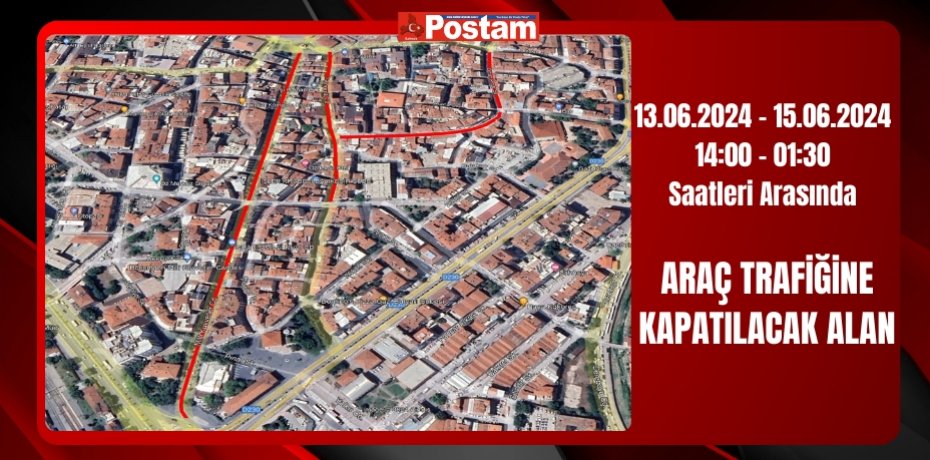 Çarşıda bayram öncesi yollar trafiğe kapanıyor