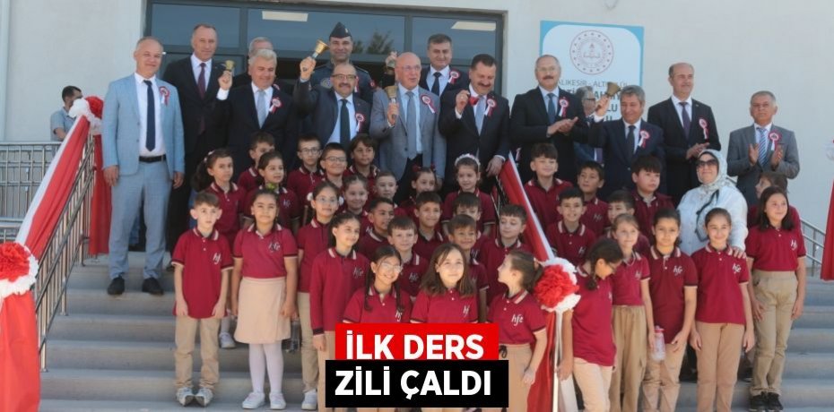 İlk ders zili çaldı