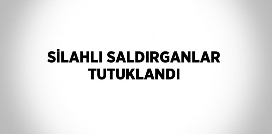 SİLAHLI SALDIRGANLAR TUTUKLANDI