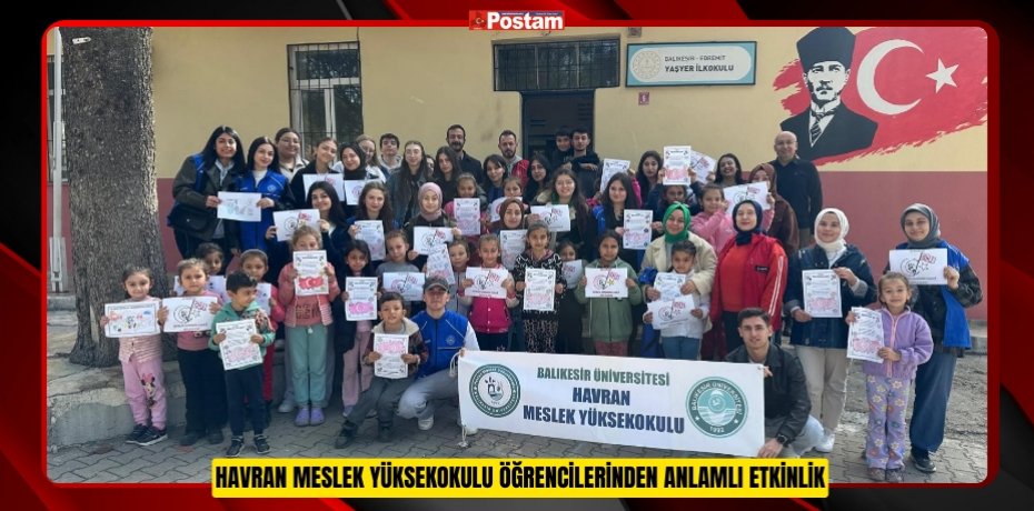 Havran Meslek Yüksekokulu öğrencilerinden anlamlı etkinlik  
