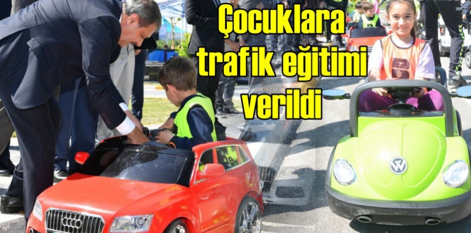 Çocuklara trafik eğitimi verildi