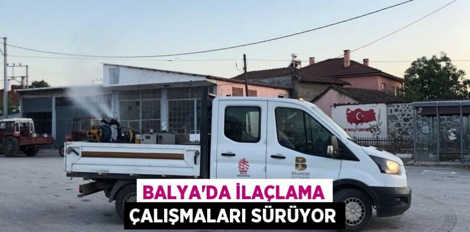 Balya'da ilaçlama çalışmaları sürüyor