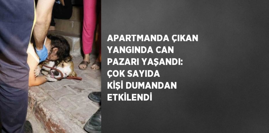 APARTMANDA ÇIKAN YANGINDA CAN PAZARI YAŞANDI: ÇOK SAYIDA KİŞİ DUMANDAN ETKİLENDİ