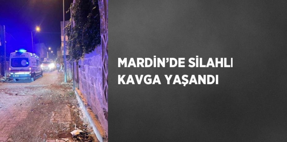 MARDİN’DE SİLAHLI KAVGA YAŞANDI