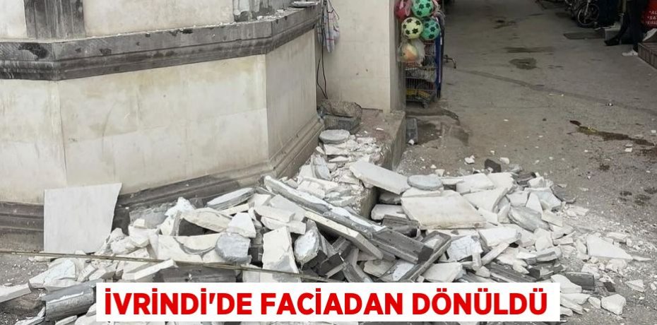 İvrindi'de faciadan dönüldü