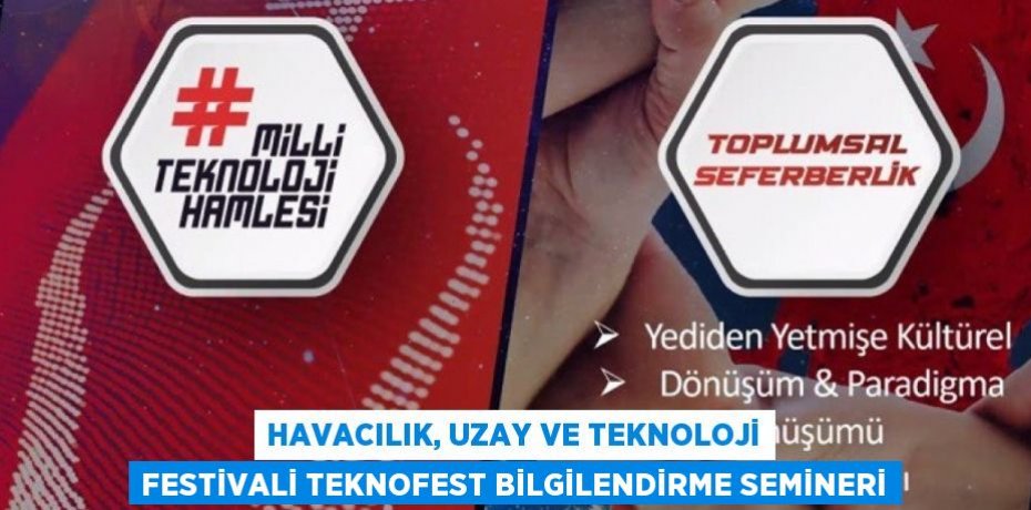 Havacılık, Uzay ve Teknoloji Festivali TEKNOFEST Bilgilendirme Semineri