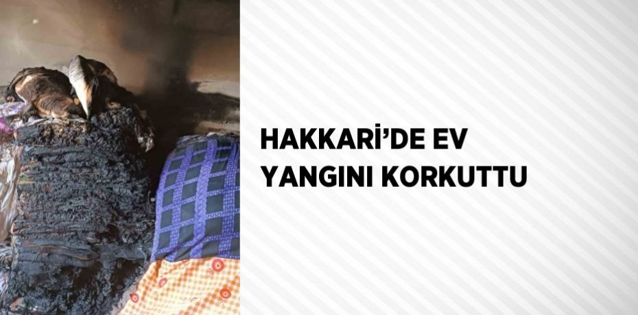 HAKKARİ’DE EV YANGINI KORKUTTU