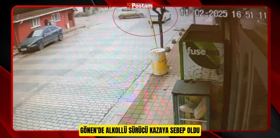 GÖNEN'DE ALKOLLÜ SÜRÜCÜ KAZAYA SEBEP OLDU
