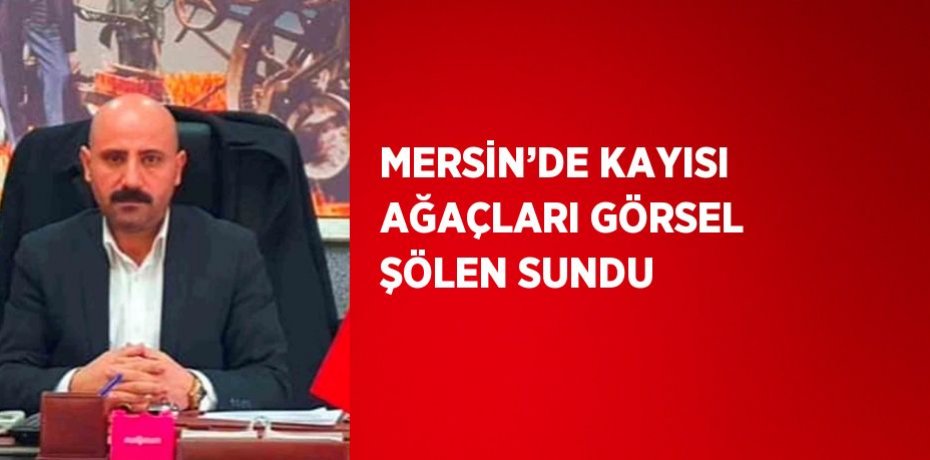 MERSİN’DE KAYISI AĞAÇLARI GÖRSEL ŞÖLEN SUNDU