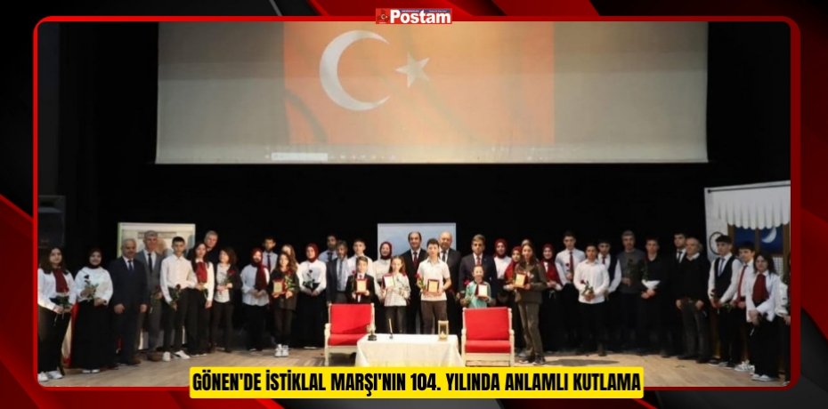 Gönen'de İstiklal Marşı'nın 104. Yılında Anlamlı Kutlama  