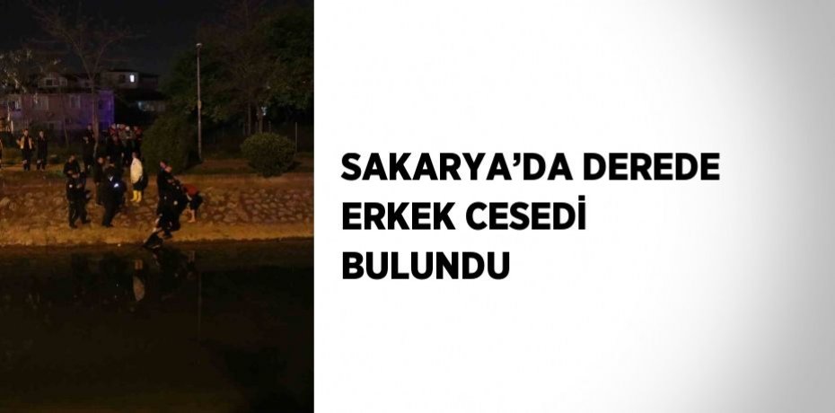 SAKARYA’DA DEREDE ERKEK CESEDİ BULUNDU