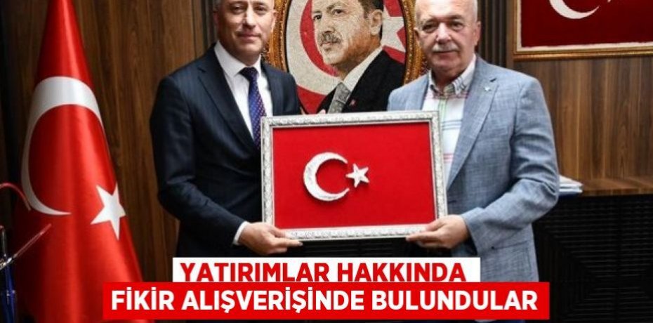 Yatırımlar hakkında fikir alışverişinde bulundular