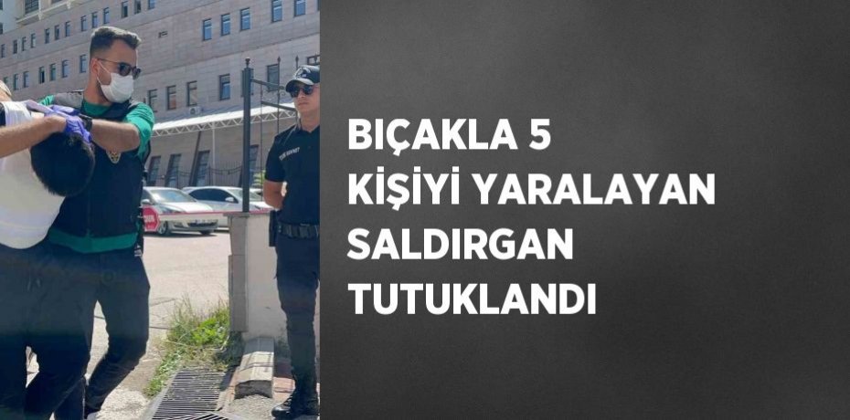 BIÇAKLA 5 KİŞİYİ YARALAYAN SALDIRGAN TUTUKLANDI