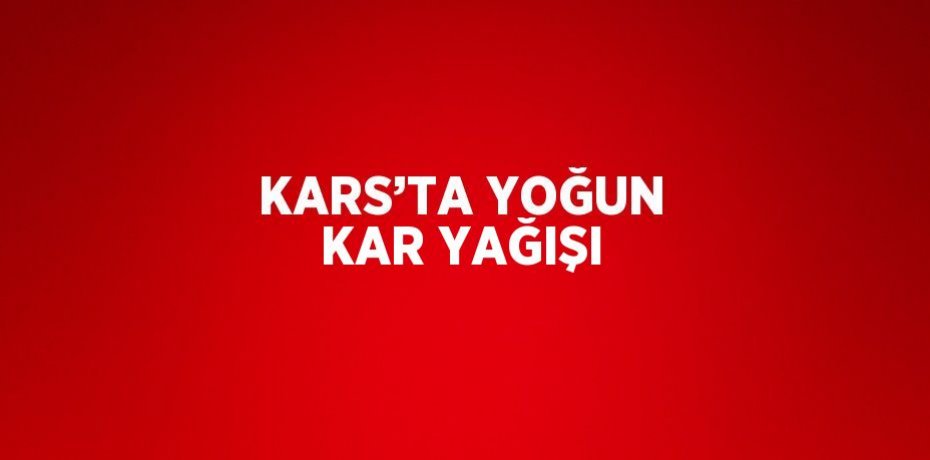 KARS’TA YOĞUN KAR YAĞIŞI