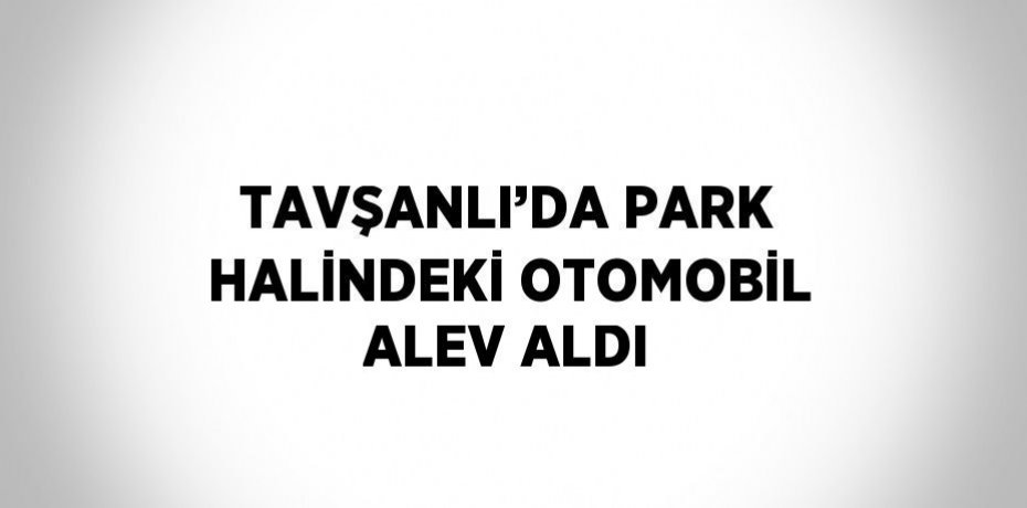 TAVŞANLI’DA PARK HALİNDEKİ OTOMOBİL ALEV ALDI