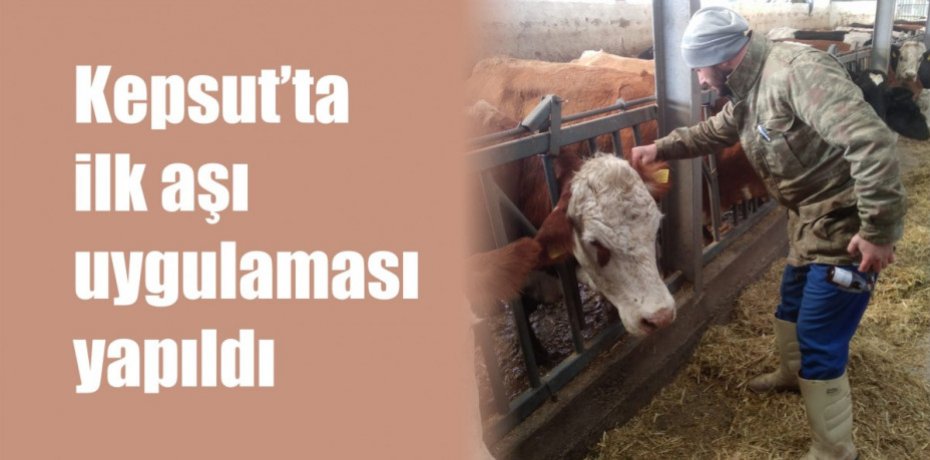 Kepsut’ta ilk aşı uygulaması yapıldı