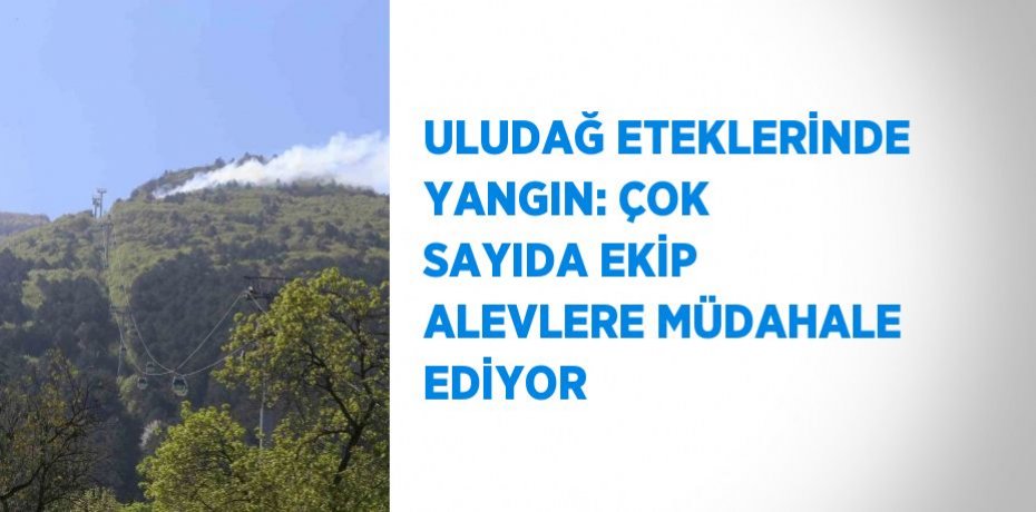 ULUDAĞ ETEKLERİNDE YANGIN: ÇOK SAYIDA EKİP ALEVLERE MÜDAHALE EDİYOR