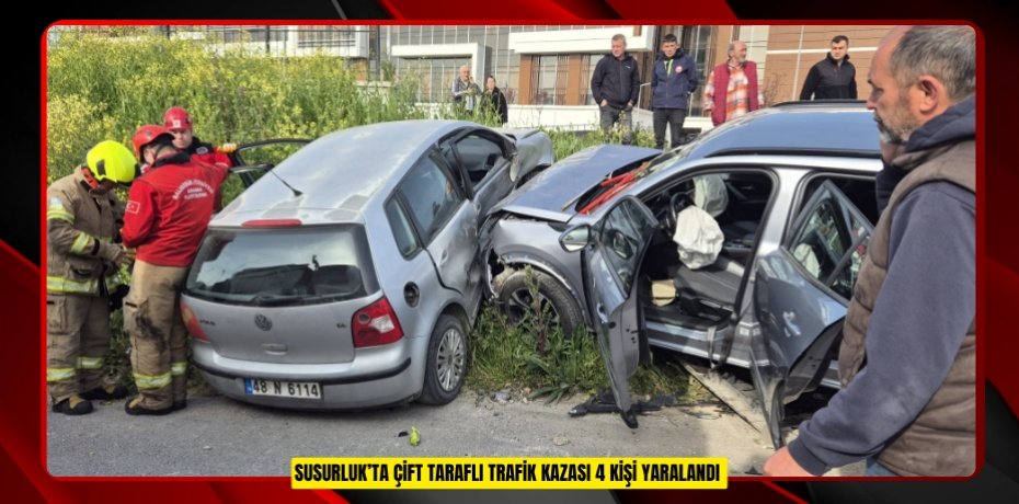 Susurluk’ta çift taraflı trafik kazası: 4 kişi yaralandı  