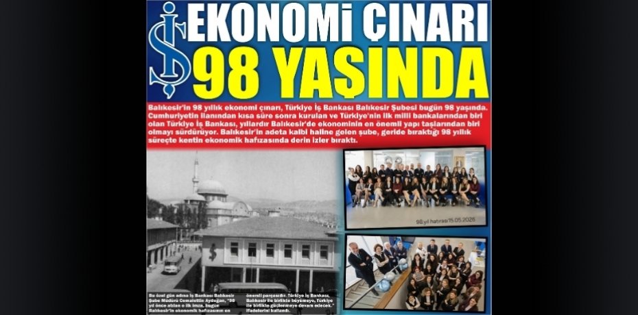  EKONOMİ ÇINARI 98 YAŞINDA