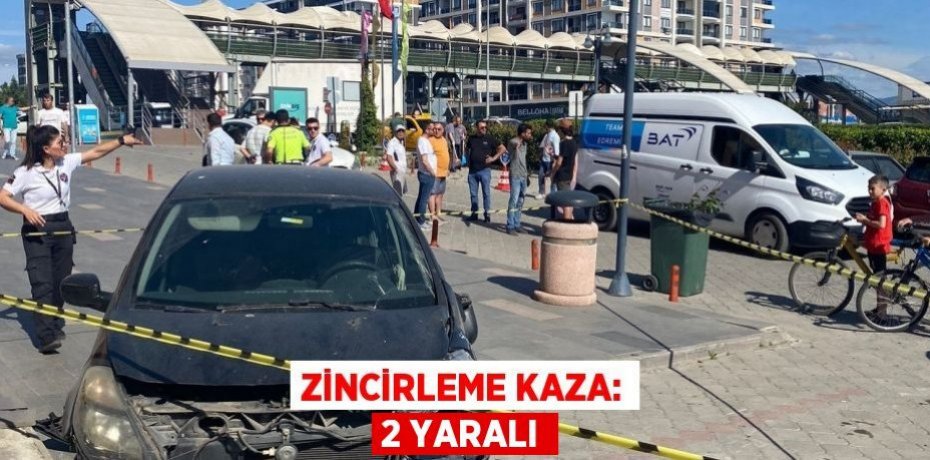 Zincirleme kaza: 2 yaralı