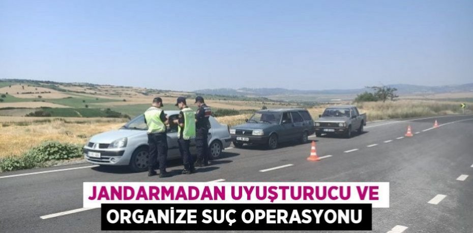 Jandarmadan uyuşturucu ve organize suç operasyonu