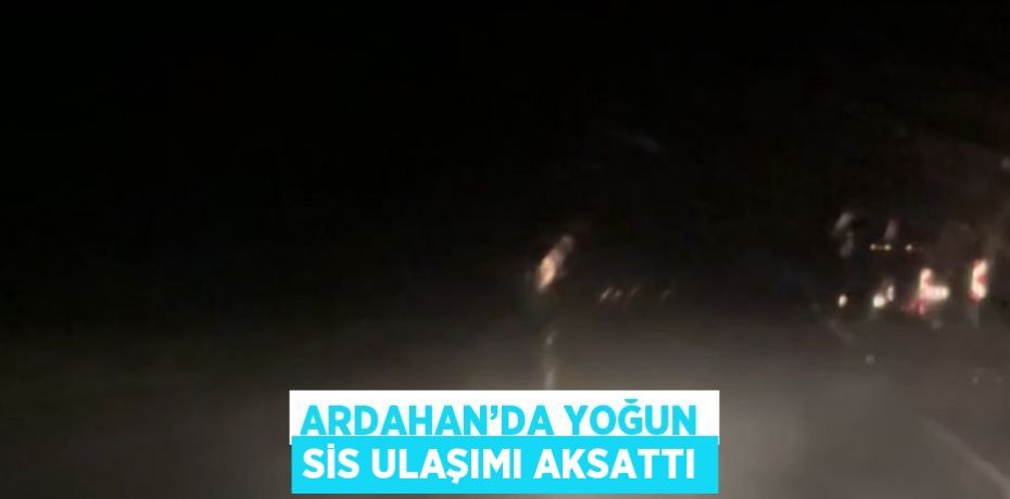 ARDAHAN’DA YOĞUN SİS ULAŞIMI AKSATTI