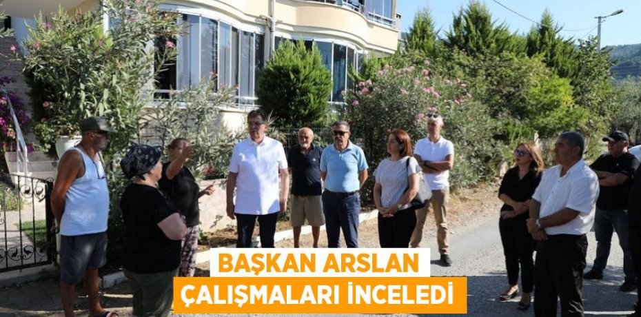 Başkan Arslan çalışmaları inceledi