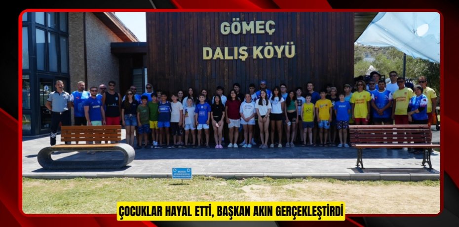 ÇOCUKLAR HAYAL ETTİ, BAŞKAN AKIN GERÇEKLEŞTİRDİ