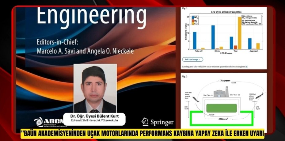 BAÜN AKADEMİSYENİNDEN UÇAK MOTORLARINDA PERFORMANS KAYBINA YAPAY ZEKA İLE ERKEN UYARI