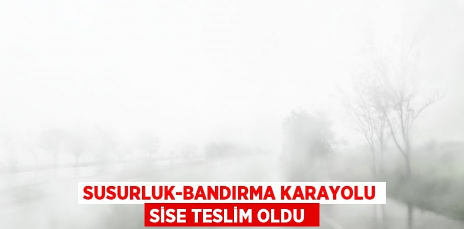 Susurluk-Bandırma karayolu sise teslim oldu 