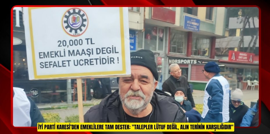 İYİ PARTİ KARESİ İLÇE BAŞKANI CAHİT CAN TEKİN’DEN MİRAÇ KANDİLİ MESAJI