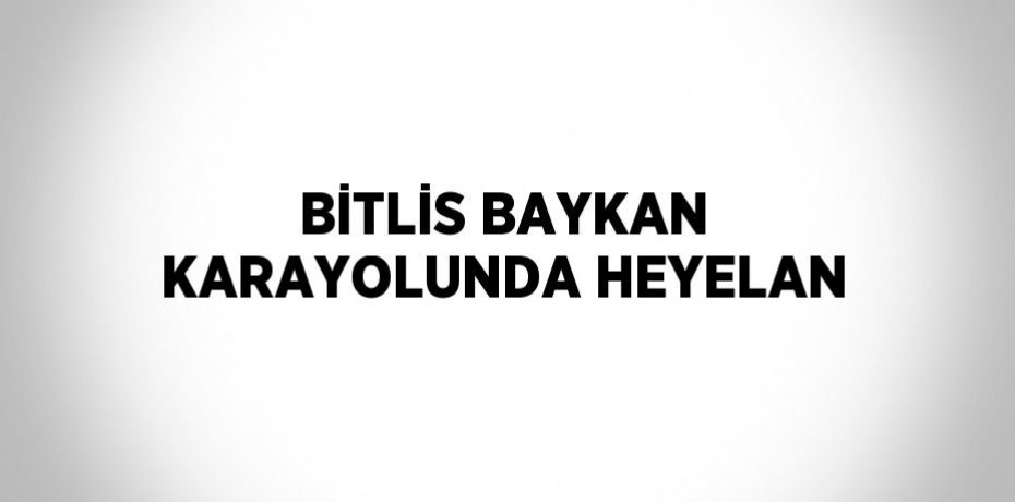 BİTLİS BAYKAN KARAYOLUNDA HEYELAN