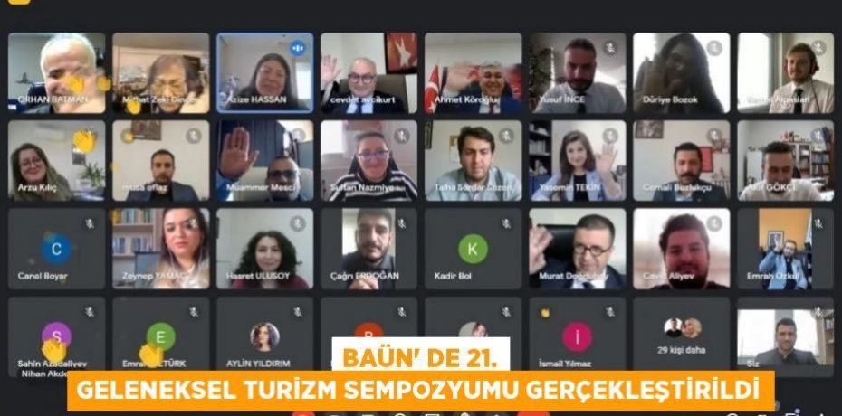 BAÜN’ de 21. Geleneksel Turizm Sempozyumu Gerçekleştirildi