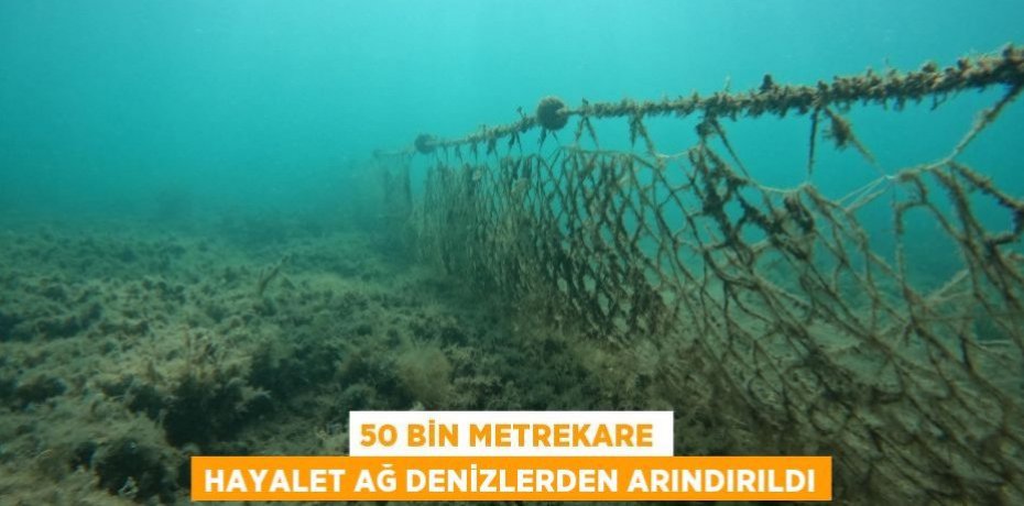50 bin metrekare hayalet ağ denizlerden arındırıldı