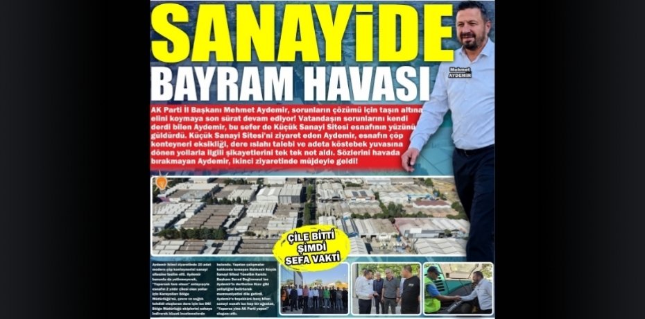 SANAYİDE BAYRAM HAVASI