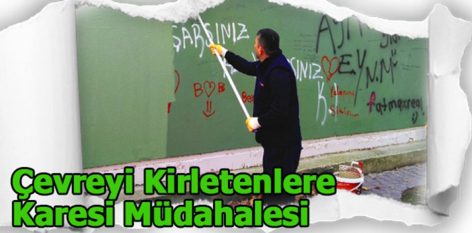 Çevreyi Kirletenlere Karesi Müdahalesi