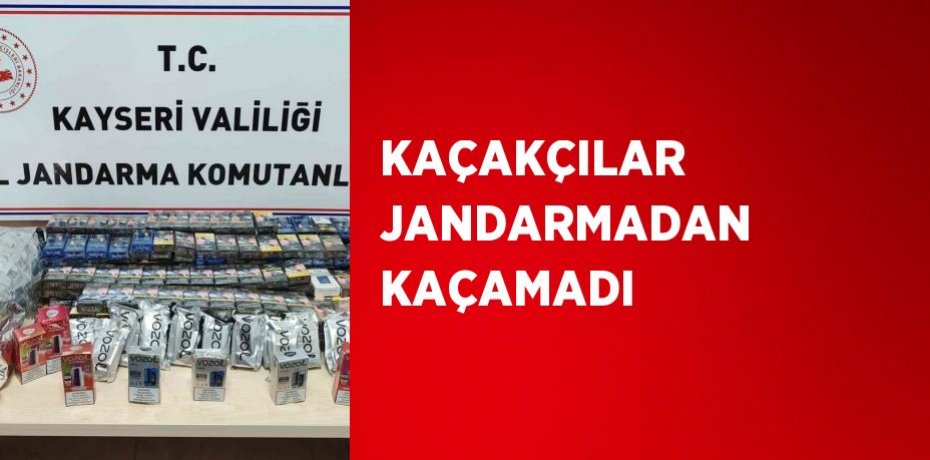 KAÇAKÇILAR JANDARMADAN KAÇAMADI