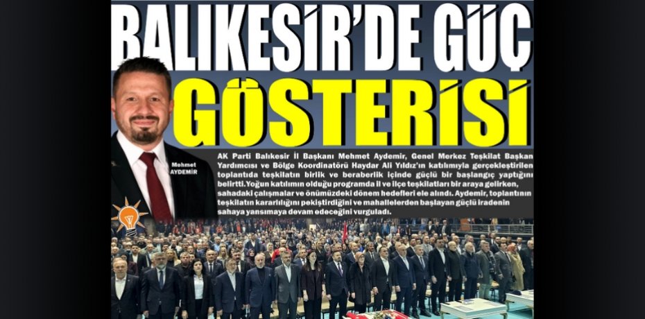 Balıkesir’de Güç Gösterisi
