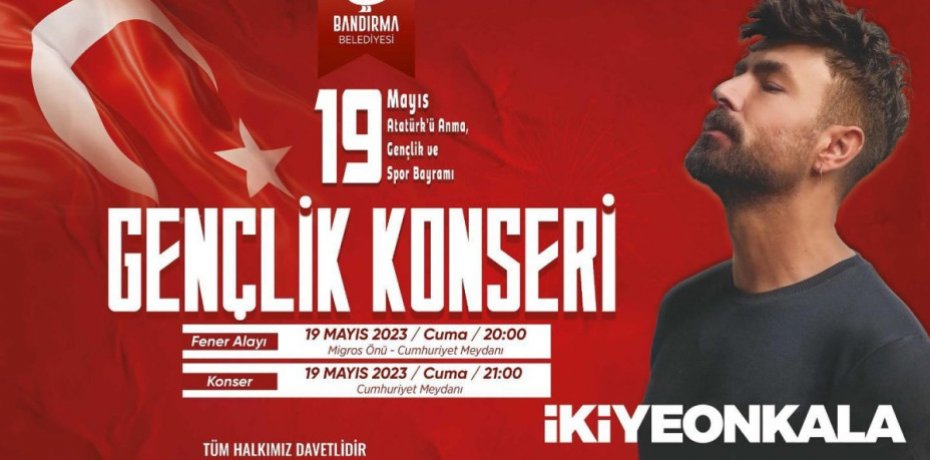 Bandırma Belediyesi'nden Gençlik Konseri