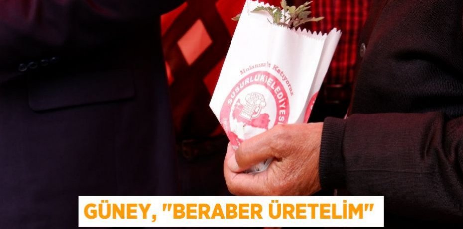 Güney, "Beraber üretelim"