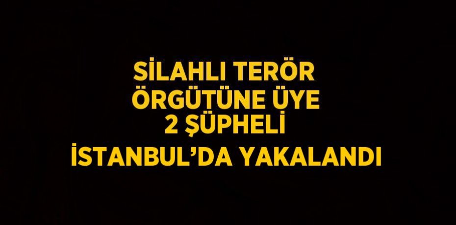 SİLAHLI TERÖR ÖRGÜTÜNE ÜYE 2 ŞÜPHELİ İSTANBUL’DA YAKALANDI