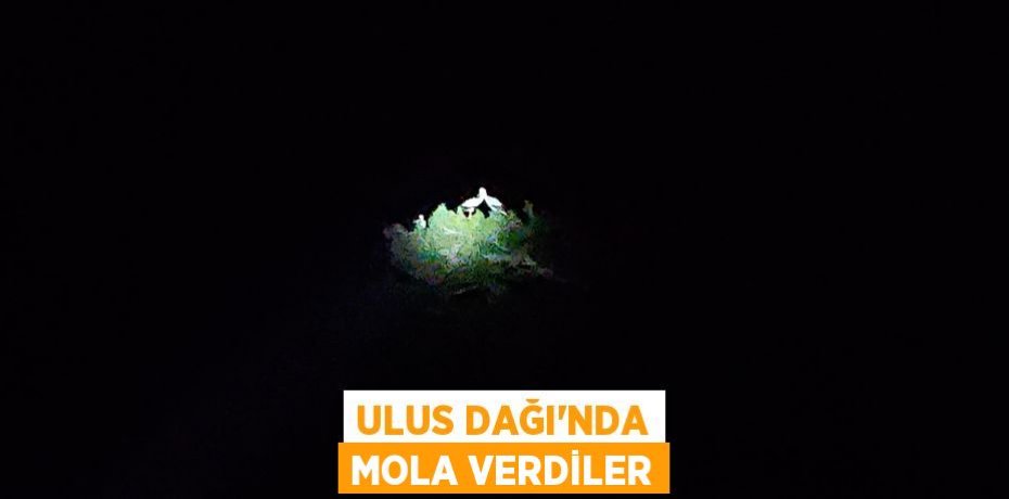 Ulus Dağı'nda mola verdiler
