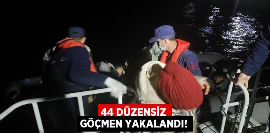 44 DÜZENSİZ GÖÇMEN YAKALANDI!