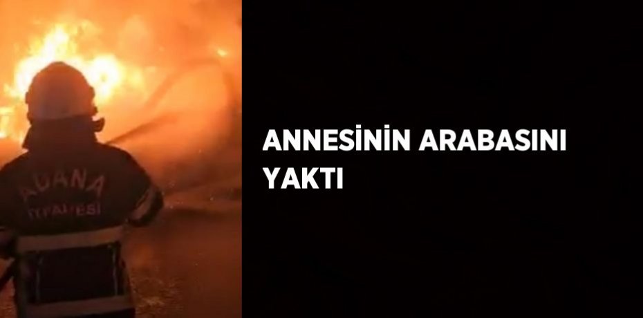 ANNESİNİN ARABASINI YAKTI