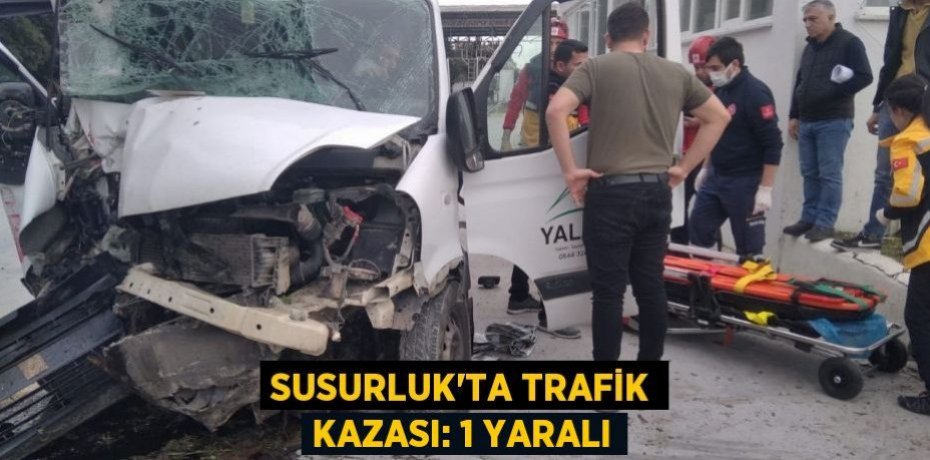 Susurluk'ta trafik kazası: 1 yaralı