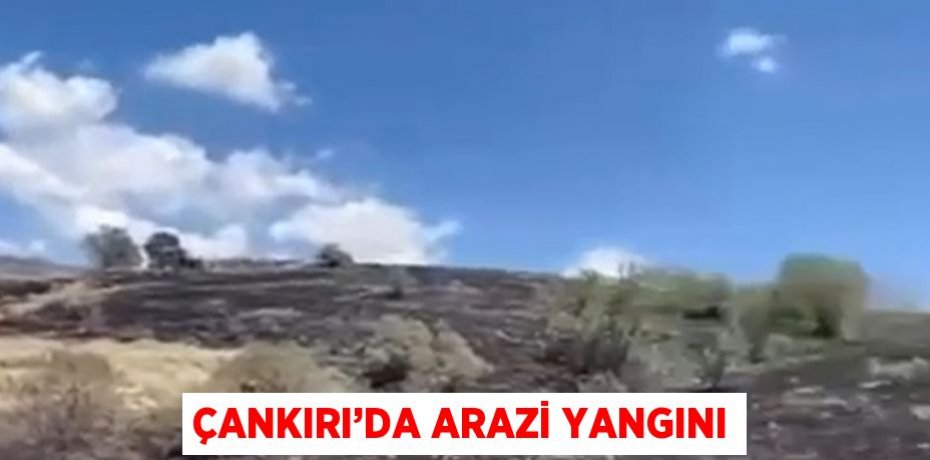 ÇANKIRI’DA ARAZİ YANGINI