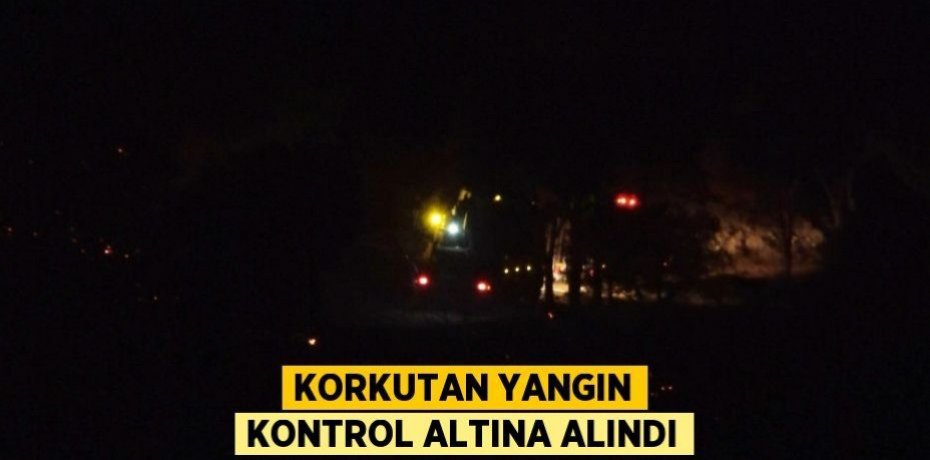 Korkutan yangın kontrol altına alındı